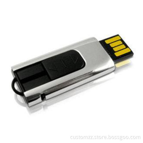 Mini USB Storage Device Metal Sliding , 8GB USB Flash Drive